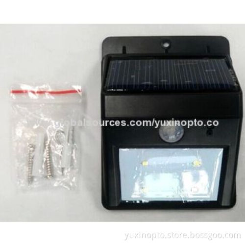 Light sensor LED solar yard lamp